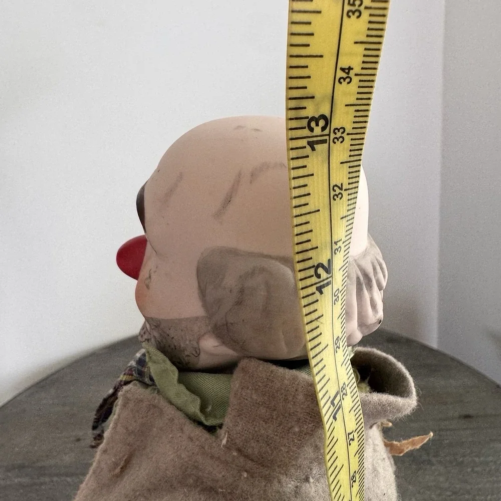 Vintage Sad Hobo Clown Porcelain Figurine 13